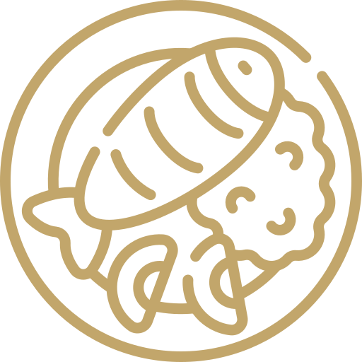 pictogramme garba poisson alloco chaud